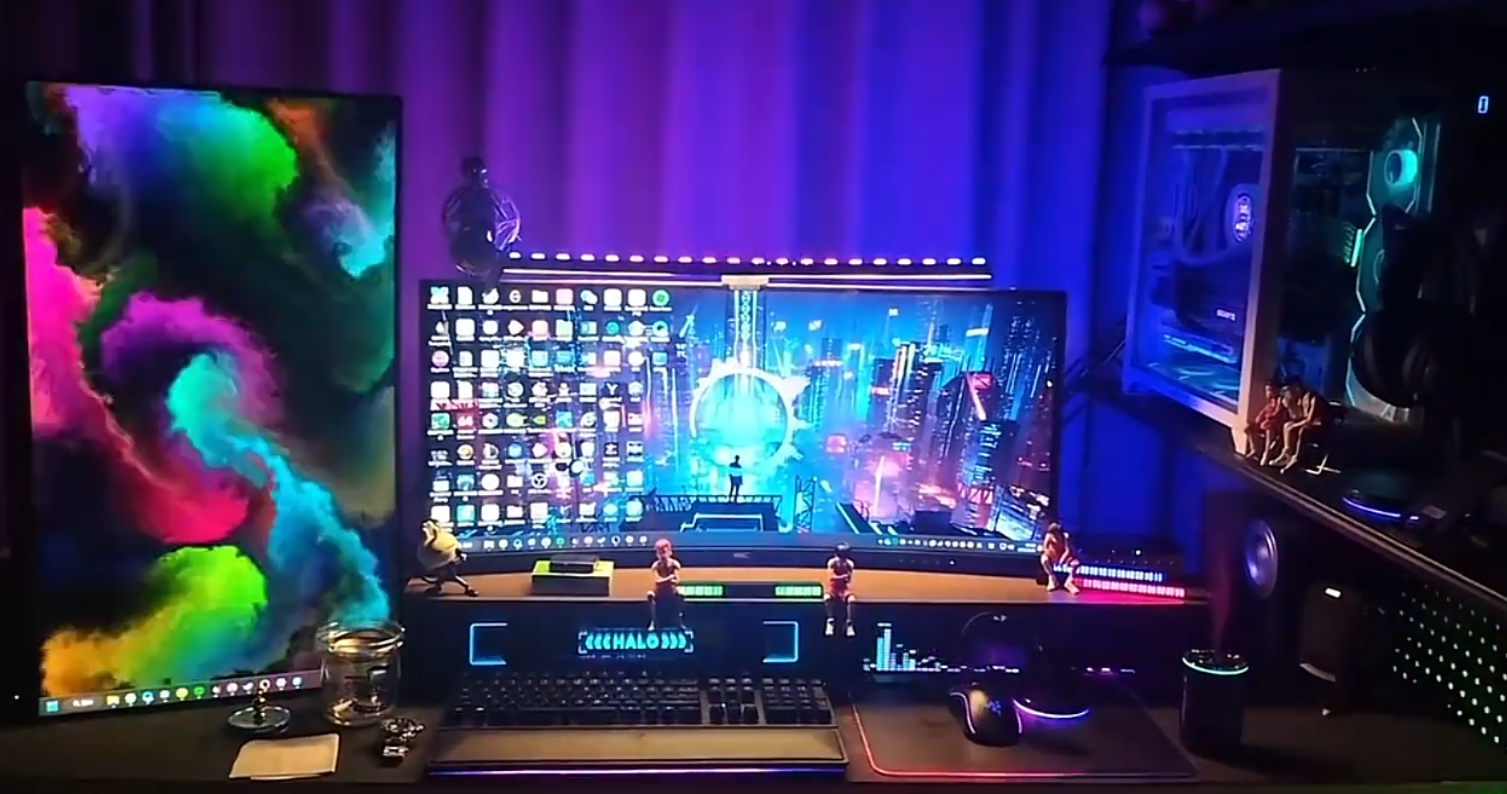Backlight applied to monitors of different sizes.